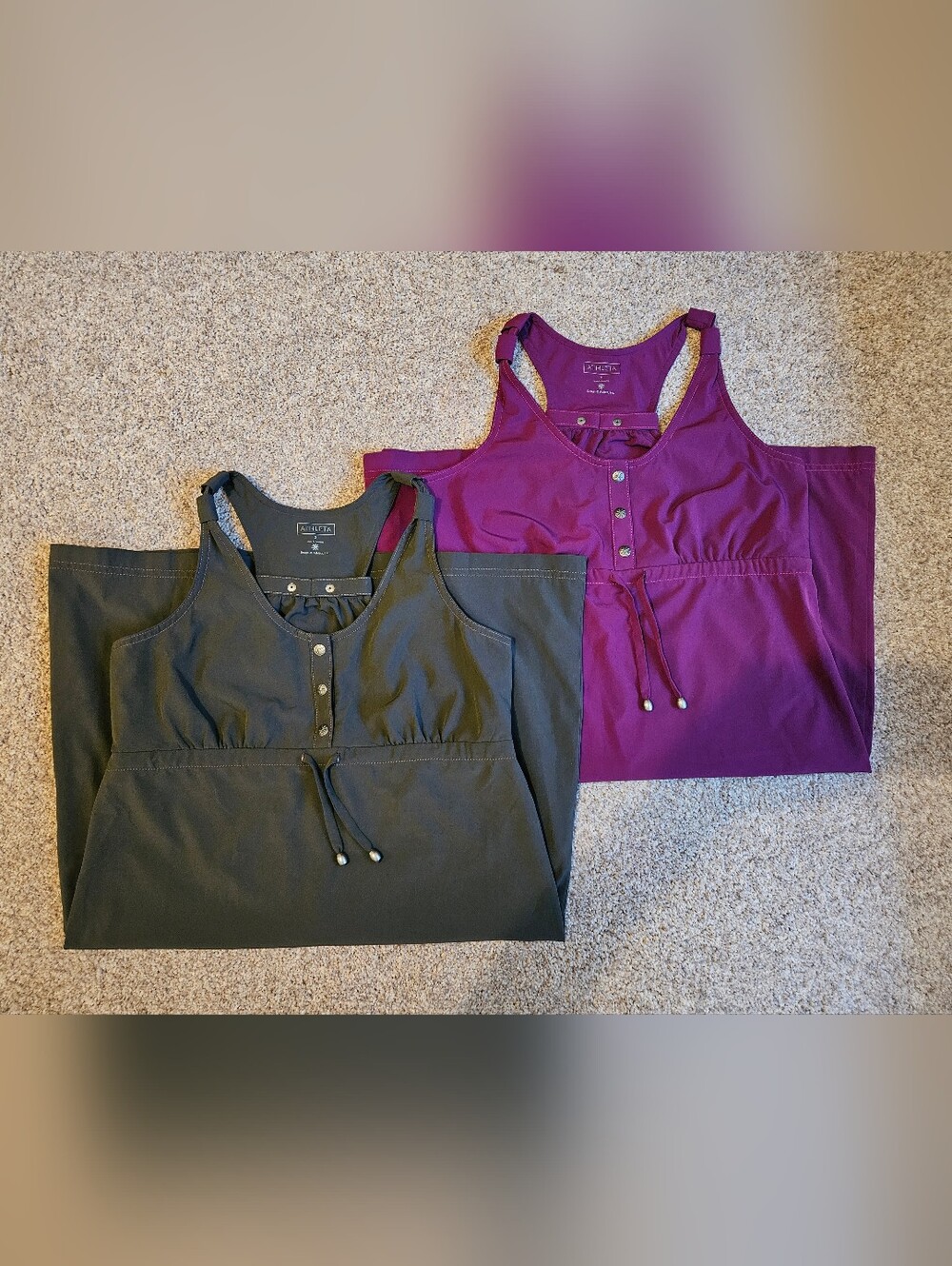 EUC Women's Athleta Racerback Mini Dress Set